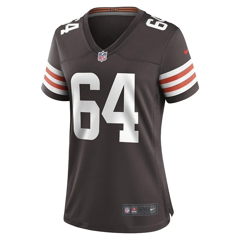 Women's Nike Joe DeLamielleure Brown Cleveland Browns Game Retired Player Jersey