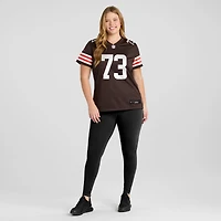 Maillot de joueur retraité des Cleveland Browns Nike Joe Thomas Brown pour femme