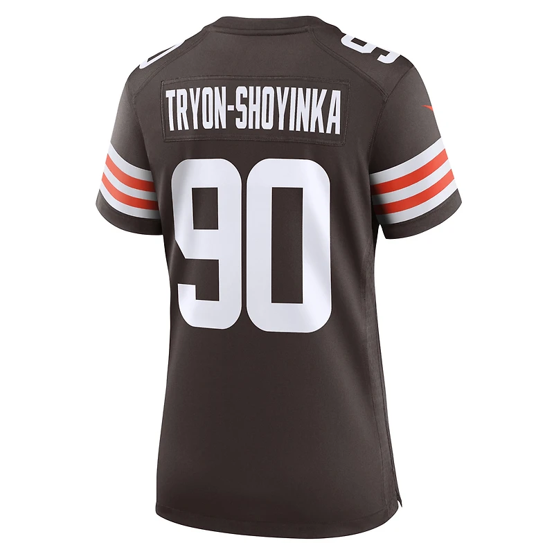 Maillot Nike Joe Tryon-Shoyinka Brown pour femme, équipe des Cleveland Browns