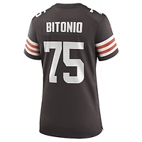 Maillot de match Nike Joel Bitonio Brown Cleveland Browns pour femme
