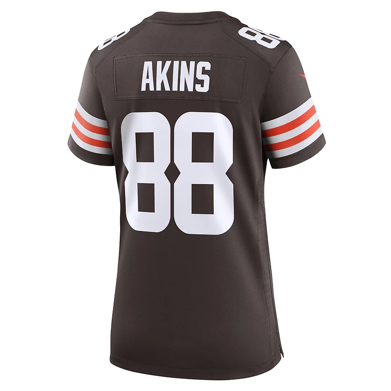 Maillot de match Nike Jordan Akins Brown pour femme des Cleveland Browns