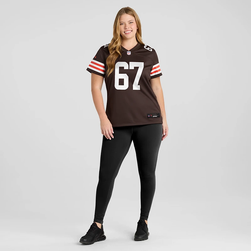 Maillot Nike Justin Murray Brown Cleveland Browns Team Game pour femme
