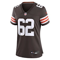 Maillot Nike Justin Osborne Brown pour femme, équipe des Cleveland Browns