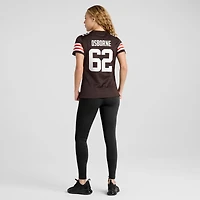 Maillot Nike Justin Osborne Brown pour femme, équipe des Cleveland Browns