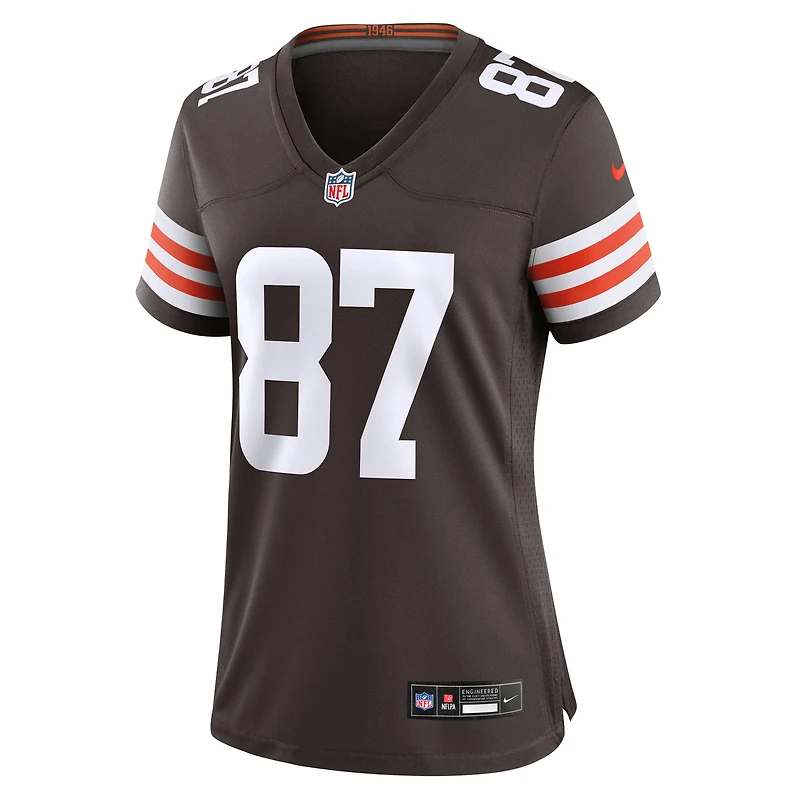 Maillot de match Nike Kadarius Toney Brown pour femme des Cleveland Browns
