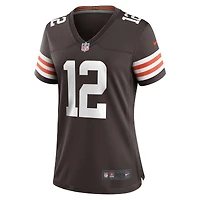 Maillot Nike Kahlef Hailassie Brown pour femme des Cleveland Browns Team Game