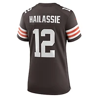 Maillot Nike Kahlef Hailassie Brown pour femme des Cleveland Browns Team Game
