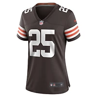 Maillot Nike Kahlef Hailassie Brown pour femme des Cleveland Browns Team Game
