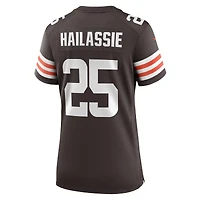 Maillot Nike Kahlef Hailassie Brown pour femme des Cleveland Browns Team Game