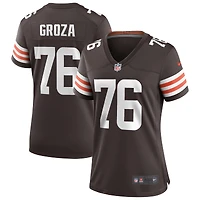 Women's Nike Lou Groza Brown Cleveland Browns Game Retired Player Jersey