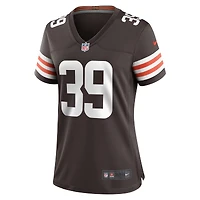 Maillot Nike Lucas Havrisik pour femme, marron, Cleveland Browns, Team Game