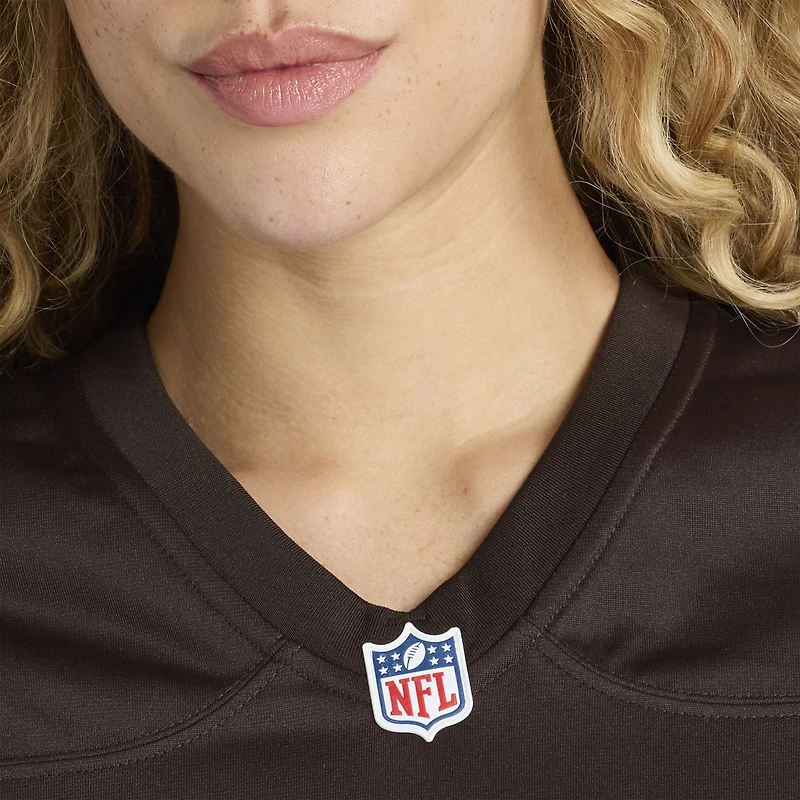 Women's Nike Luke Floriea  Brown Cleveland Browns Team Game Jersey