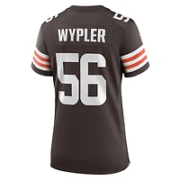 Maillot Nike Luke Wypler pour femme, marron, Cleveland Browns, Team Game