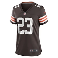Maillot de joueur match Nike Martin Emerson Jr. marron des Cleveland Browns pour femme