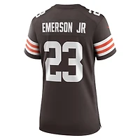Maillot de joueur match Nike Martin Emerson Jr. marron des Cleveland Browns pour femme
