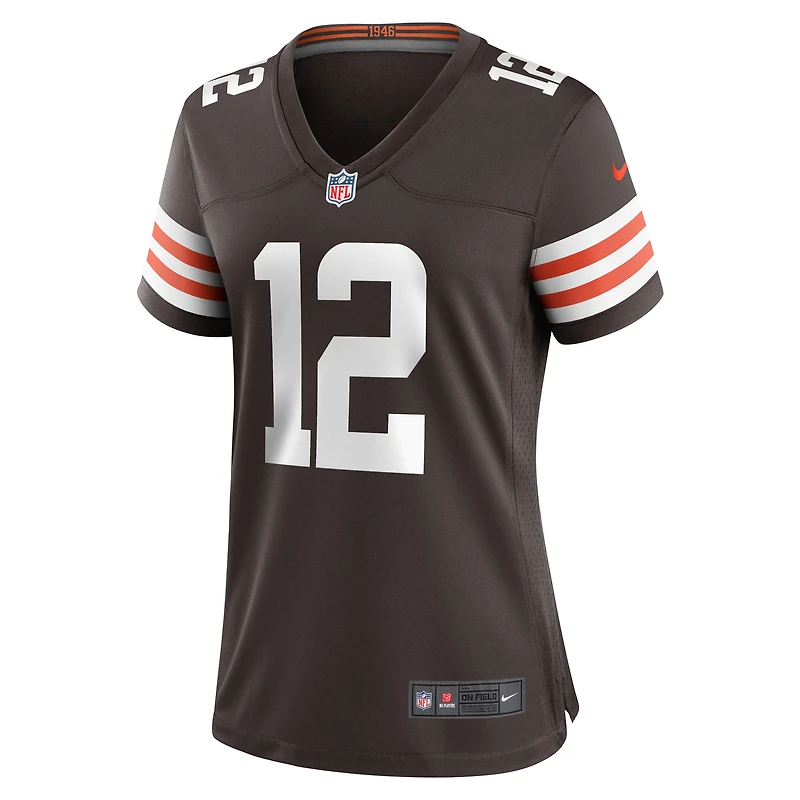 Women's Nike Michael Woods II Brown Cleveland Browns Game Player Jersey