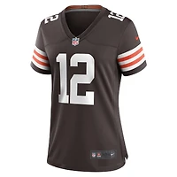 Women's Nike Michael Woods II Brown Cleveland Browns Game Player Jersey