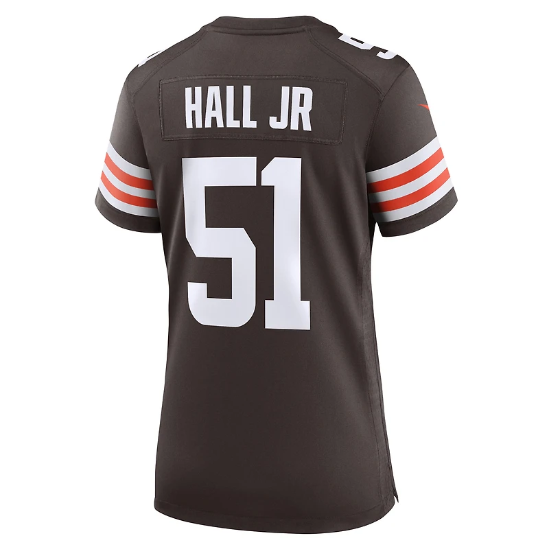 Maillot Nike Mike Hall Jr. Brown pour femme, équipe des Cleveland Browns