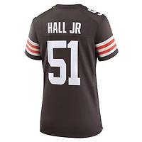 Maillot Nike Mike Hall Jr. Brown pour femme, équipe des Cleveland Browns