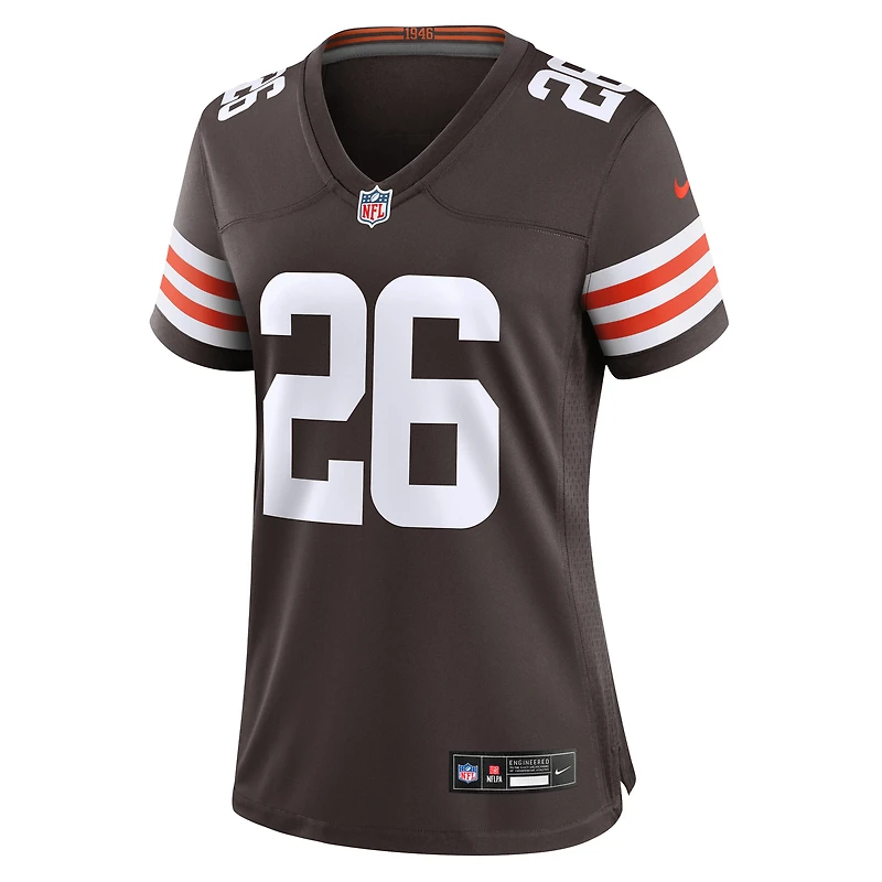Maillot de match Nike Myles Harden Brown Cleveland Browns pour femme