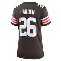 Maillot de match Nike Myles Harden Brown Cleveland Browns pour femme