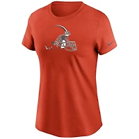 T-shirt essentiel Nike Cleveland Browns Logo orange pour femme