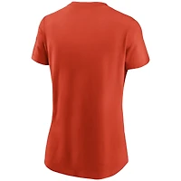 T-shirt essentiel Nike Cleveland Browns Logo orange pour femme