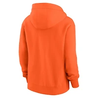 Sweat à capuche entièrement zippé Nike Orange Cleveland Browns Phoenix Rewind pour femme