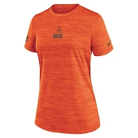 Women's Nike Orange Cleveland Browns Sideline Velocity Dri-FIT T-Shirt