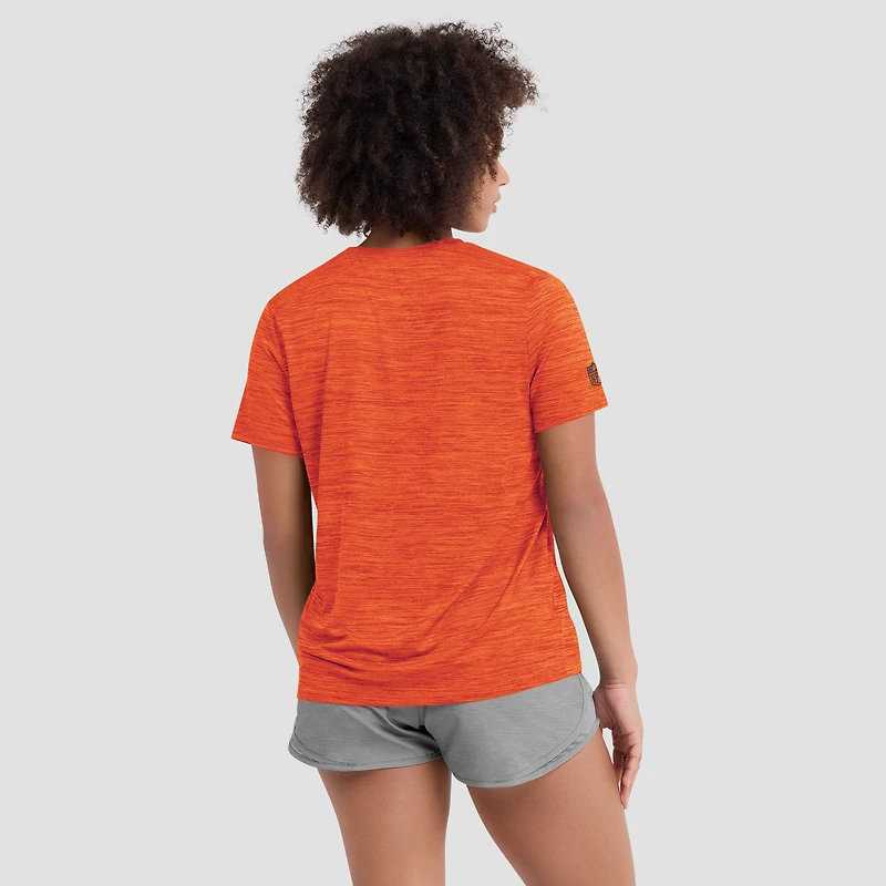 Women's Nike Orange Cleveland Browns Sideline Velocity Dri-FIT T-Shirt
