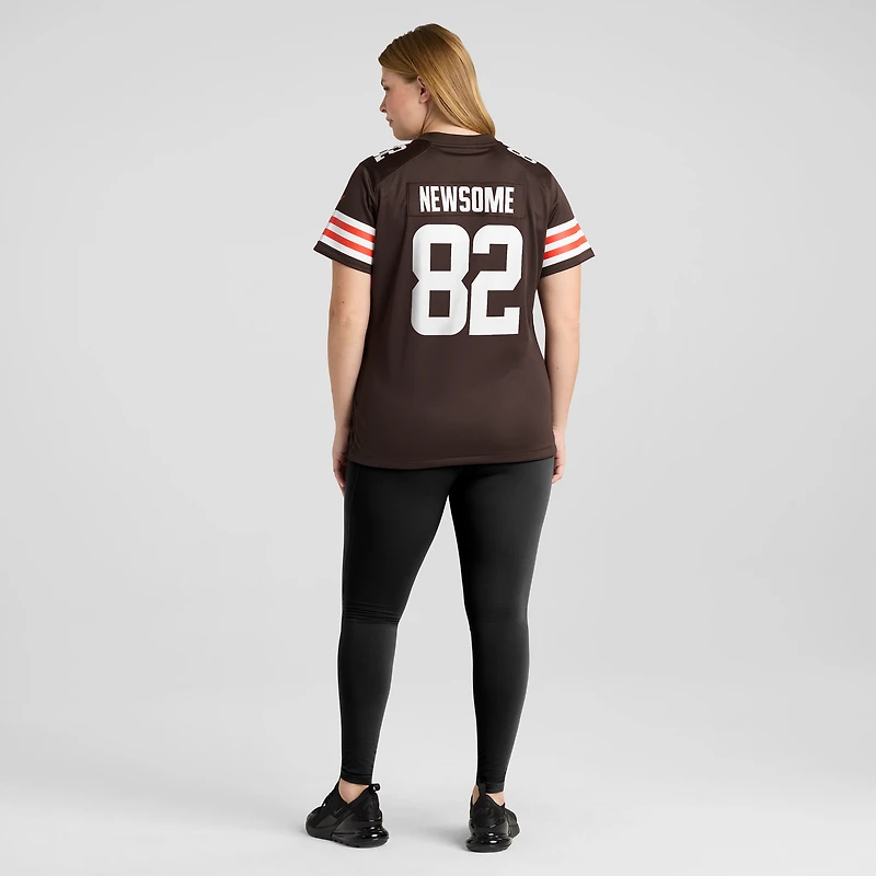 Women's Nike Ozzie Newsome Brown Cleveland Browns Game Retired Player Jersey
