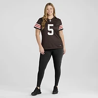 Maillot de match Nike Quincy Williams marron des Cleveland Browns pour femmes