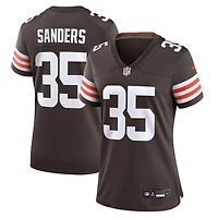 Women's Nike Raheim Sanders  Brown Cleveland Browns Team Game Jersey