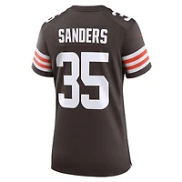 Women's Nike Raheim Sanders  Brown Cleveland Browns Team Game Jersey