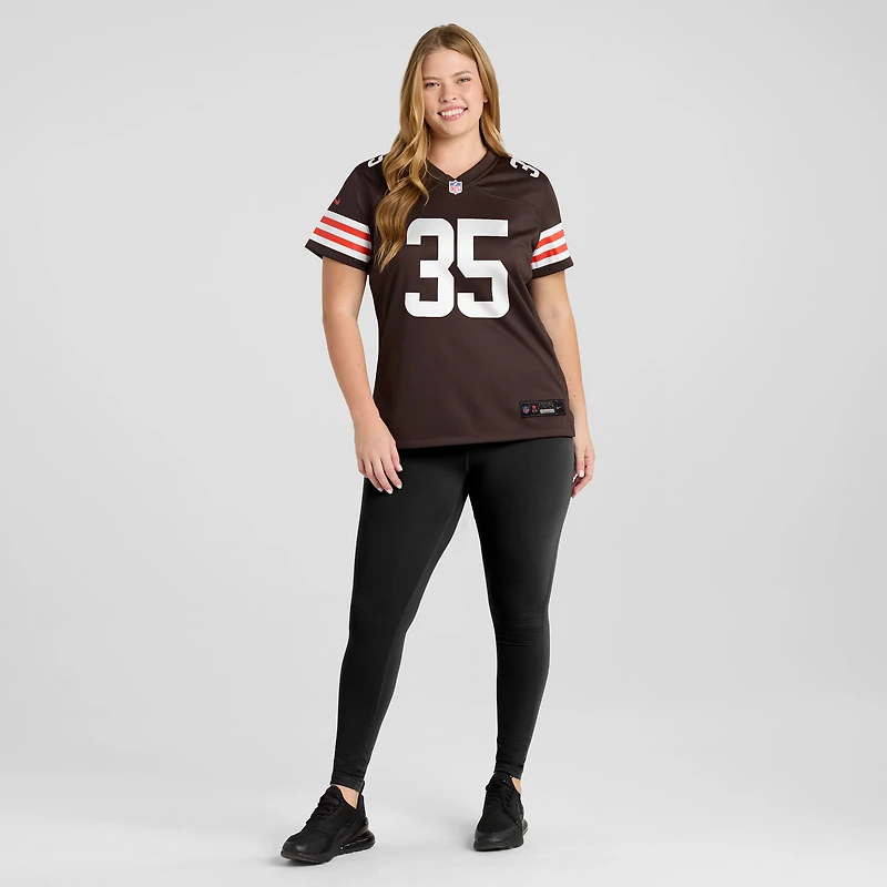 Women's Nike Raheim Sanders  Brown Cleveland Browns Team Game Jersey