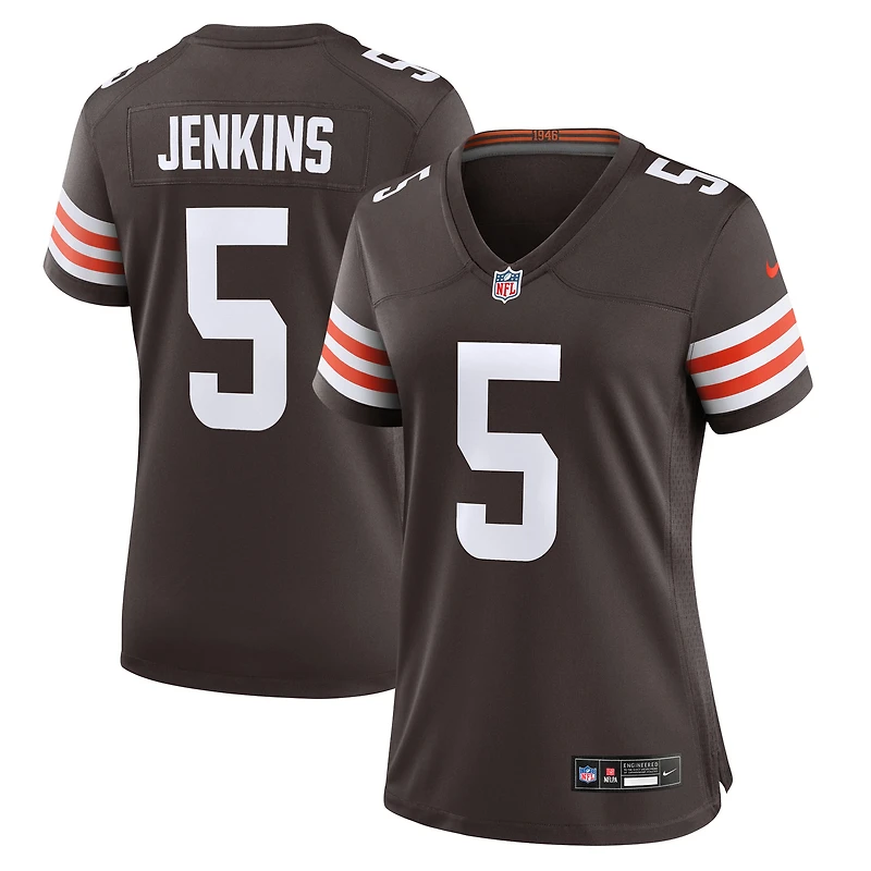 Women's Nike Rayshawn Jenkins Brown Cleveland Browns Team Game Jersey