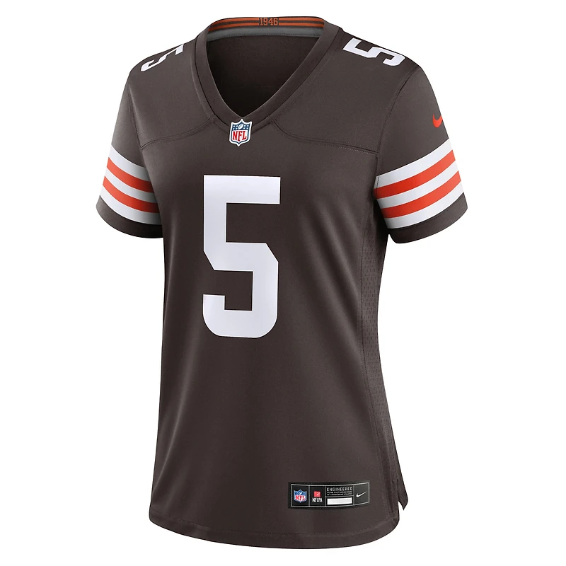 Maillot Nike Rayshawn Jenkins Brown pour femme, équipe des Cleveland Browns