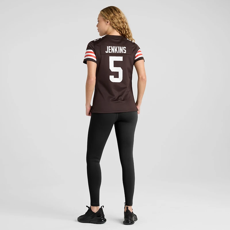 Women's Nike Rayshawn Jenkins  Brown Cleveland Browns Team Game Jersey