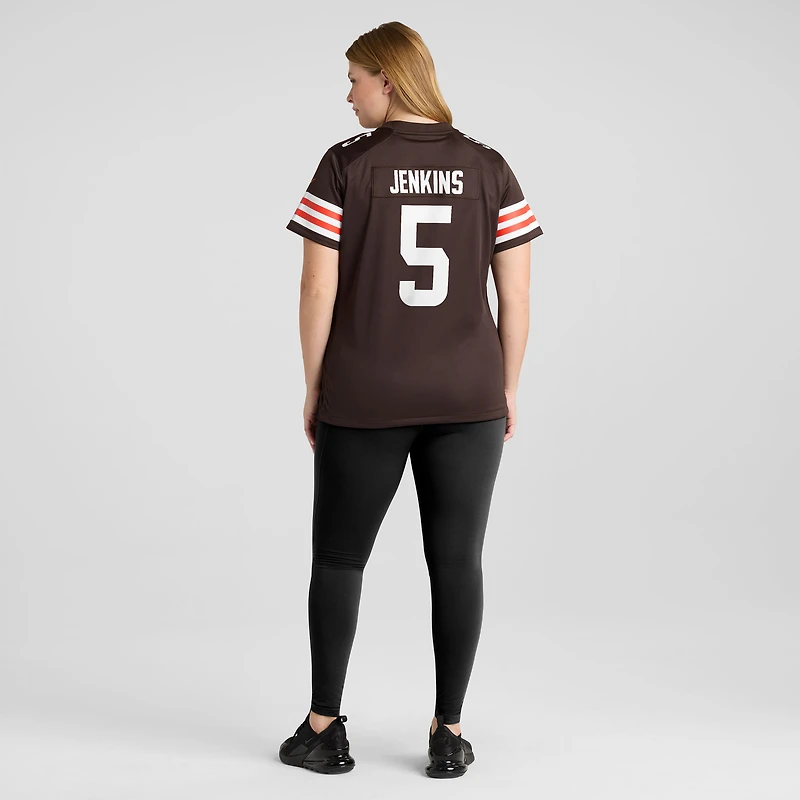 Maillot Nike Rayshawn Jenkins Brown pour femme, équipe des Cleveland Browns
