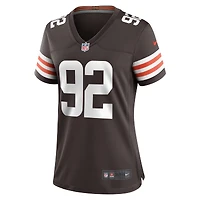 Maillot Nike Sam Kamara marron pour femme des Cleveland Browns Team Game