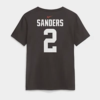 T-shirt Nike Shedeur Sanders Brown pour femme, avec nom et numéro des Cleveland Browns