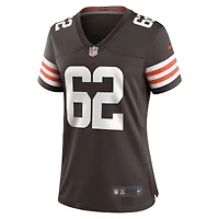 Maillot de match l'équipe Nike Siaki Ika marron des Cleveland Browns pour femme