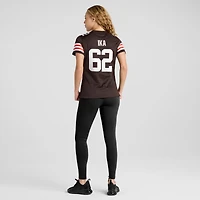Maillot de match l'équipe Nike Siaki Ika marron des Cleveland Browns pour femme