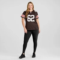 Maillot de match l'équipe Nike Siaki Ika marron des Cleveland Browns pour femme