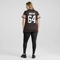 Women's Nike Thayer Munford  Brown Cleveland Browns Team Game Jersey