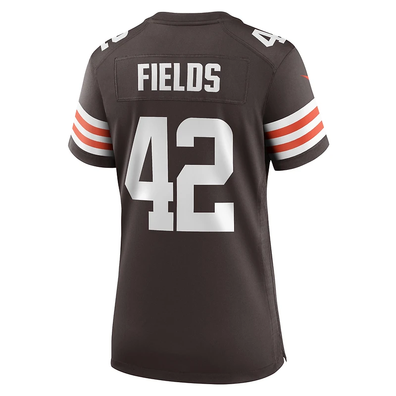 Women's Nike Tony Fields II  Brown Cleveland Browns Team Game Jersey