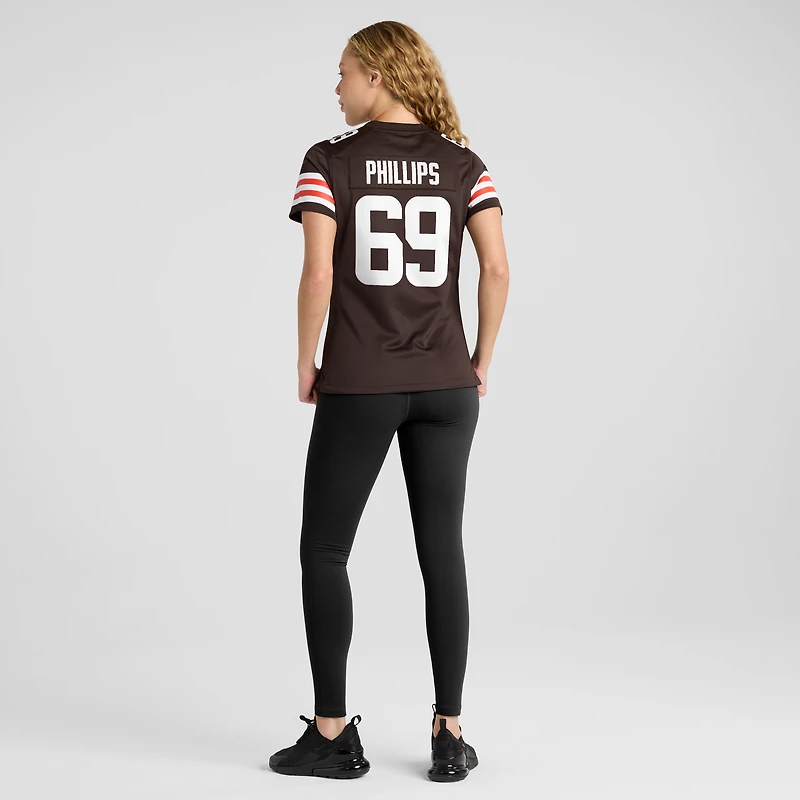 Women's Nike Tyre Phillips Brown Cleveland Browns Team Game Jersey