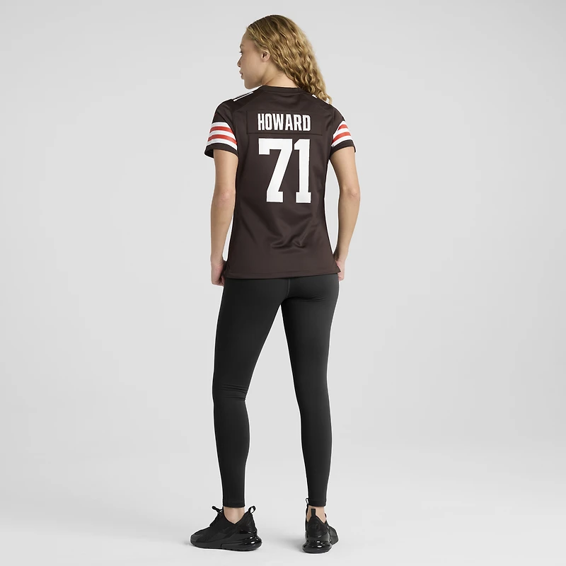 Women's Nike Tytus Howard Brown Cleveland Browns Team Game Jersey