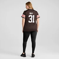 Maillot Nike Vincent Gris Marron pour Femme Cleveland Browns Team Game