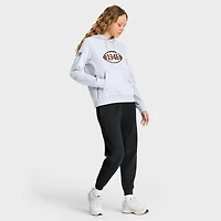 Sweat à capuche Nike blanc Cleveland Browns Throwback Sideline Standard Issue Dri-FIT pour femme